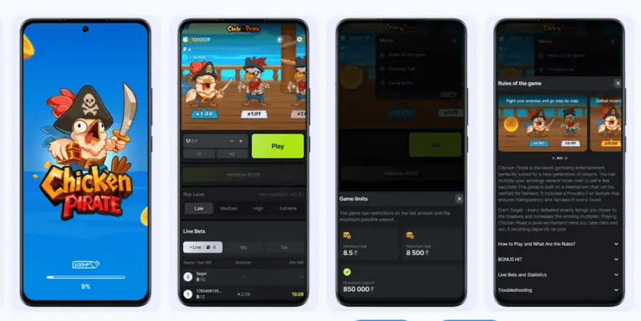 Chicken pirate game